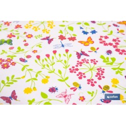 ROLLO DE HULE DISEÑO MARIPOSA 1,40 X 25 M