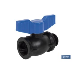 VÁLVULA DE BOLA ROSCA M-H PP PN16 3/4 X 3/4 VENTA UNITARIA