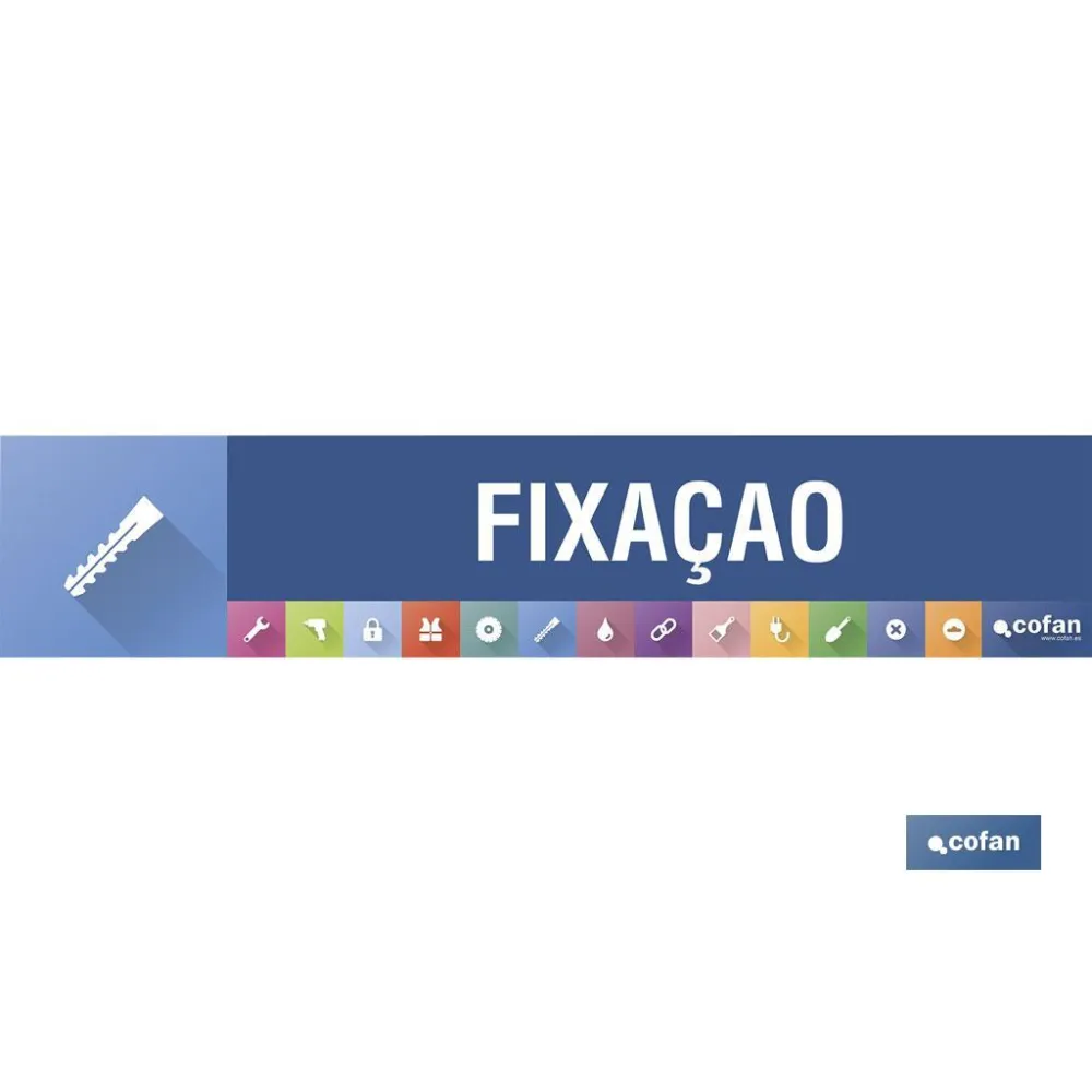 SEÑALETICA IMANTADA PORTUGUES PARA EXPOSITOR 975 x 200 mm - FIXAÇAO