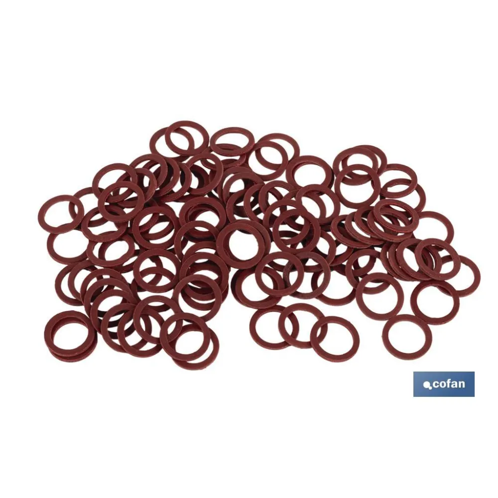 ARANDELA DE FIBRA ROJA M-5 X 9 X 1,5