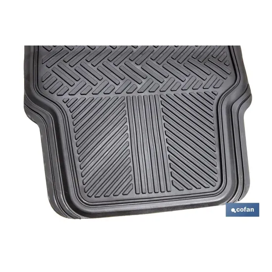 JUEGO DE ALFOMBRILLAS DE PVC PARA AUTOMÓVIL 4 UDS.