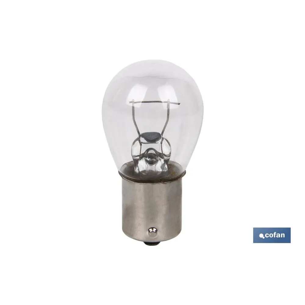 LÁMPARA COFAN P21W (BAU15s) 12V (Descentrada) venta unitaria