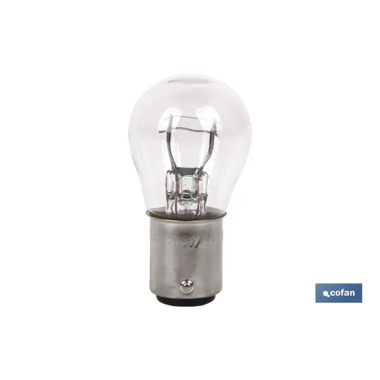 LÁMPARA COFAN 2 POLOS P21/5W (BAY15d) 12V venta unitaria