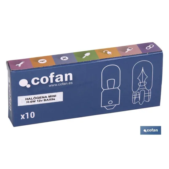 LÁMPARA HALÓGENA COFAN MINI H-6 W 12 V