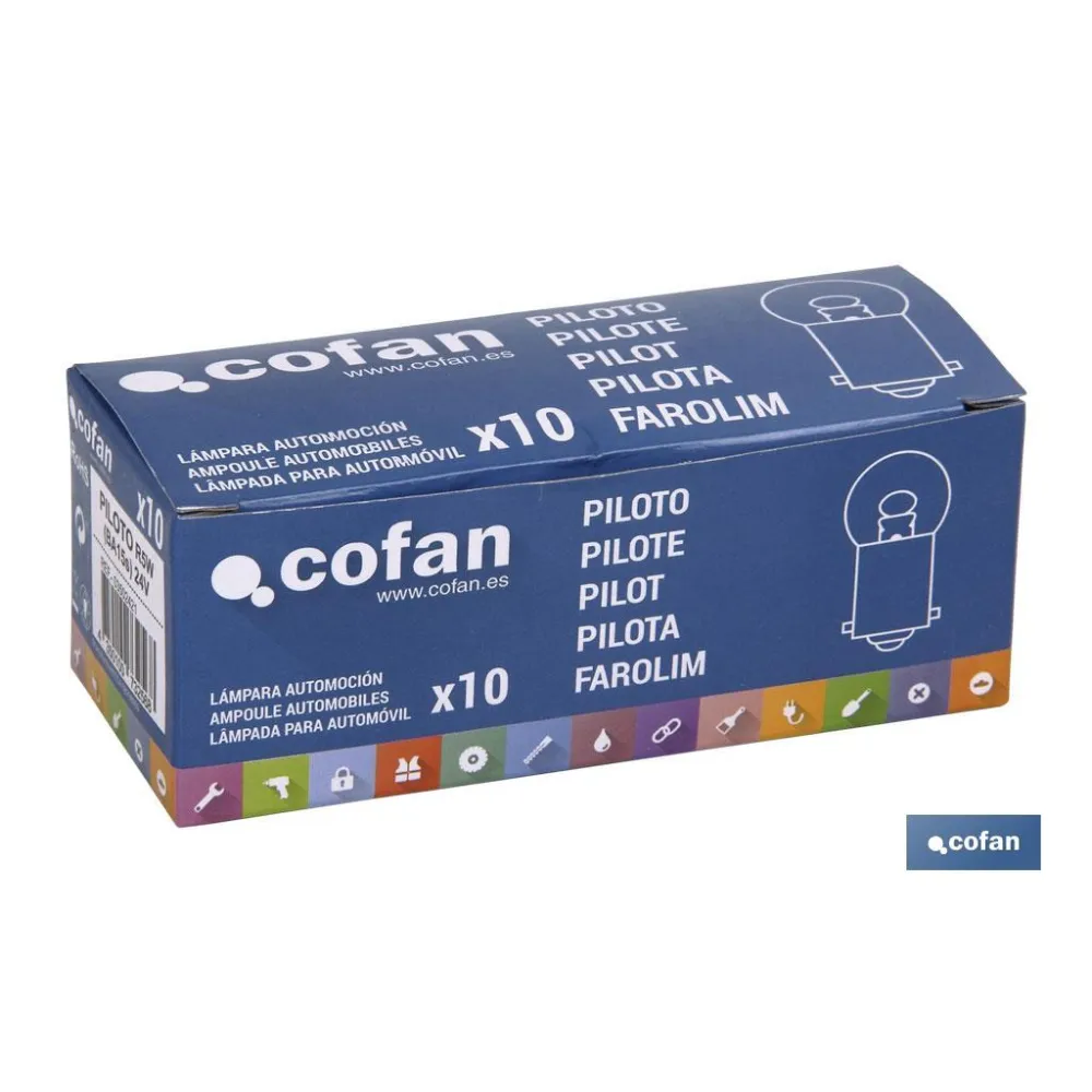 LÁMPARA COFAN PILOTO R5W (BA15s) 24V venta unitaria