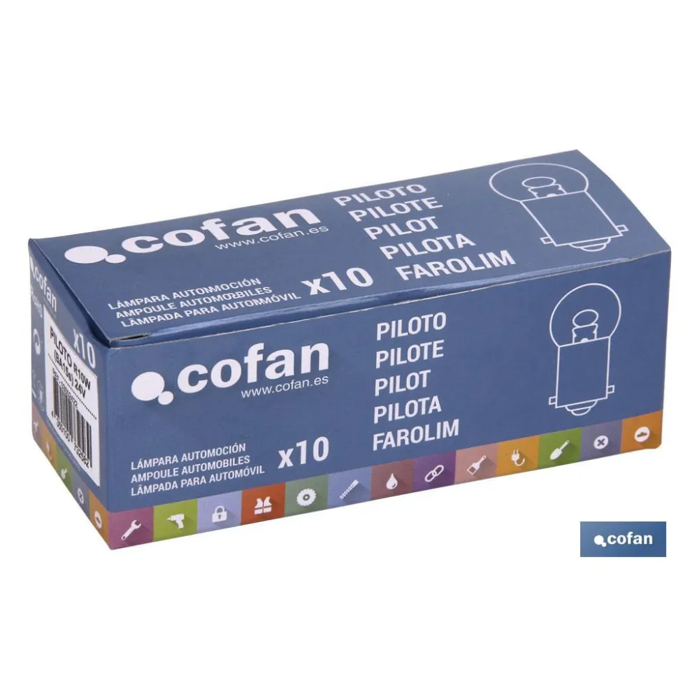 LÁMPARA COFAN PILOTO R10W (BA15s) 24V