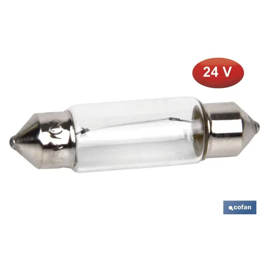 LÁMPARA COFAN PLAFONIER C5W (11X38) 24V venta unitaria