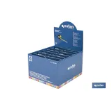 EXPOSITOR DE FLEXÓMETROS CON PROTECCIÓN DE GOMA 16 MM X 3 M 12 UDS.