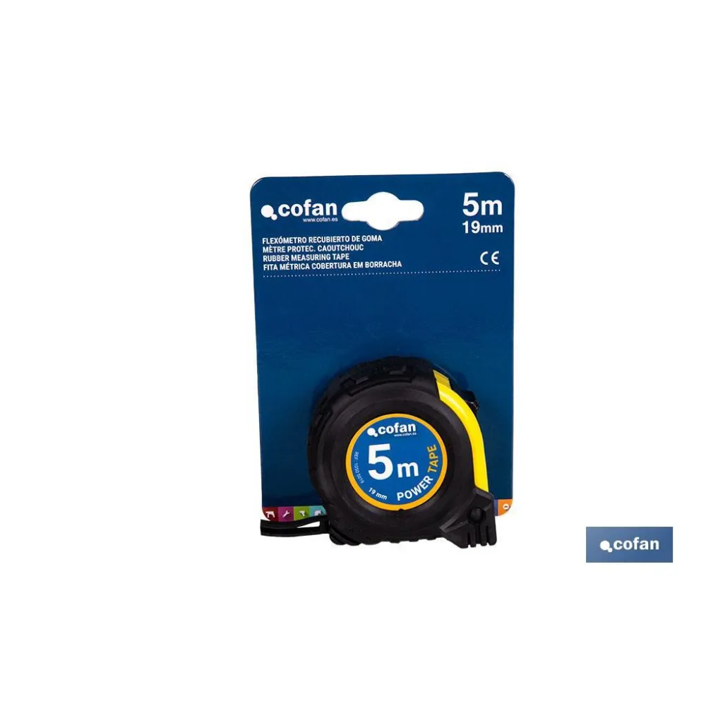 EXPOSITOR DE FLEXÓMETROS CON PROTECCIÓN DE GOMA 19 MM X 5 M 12 UDS.