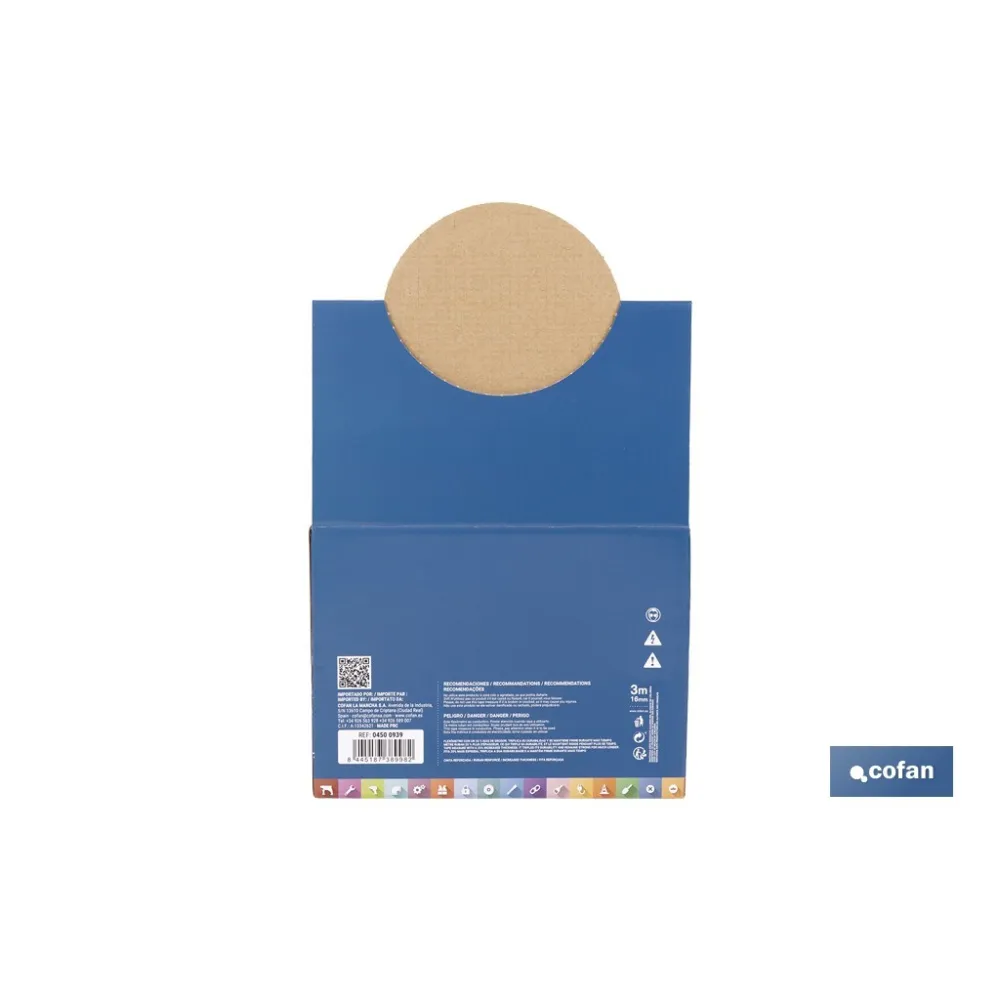 EXPOSITOR DE FLEXÓMETROS ANTIDESLIZANTES 16 MM X 3 M 12 UDS.