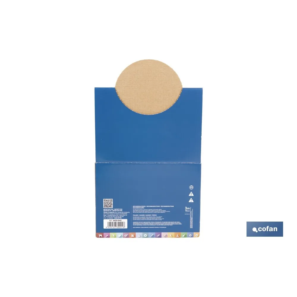 EXPOSITOR DE FLEXÓMETROS MAGNÉTICOS 16 MM X 3 M 12 UDS.