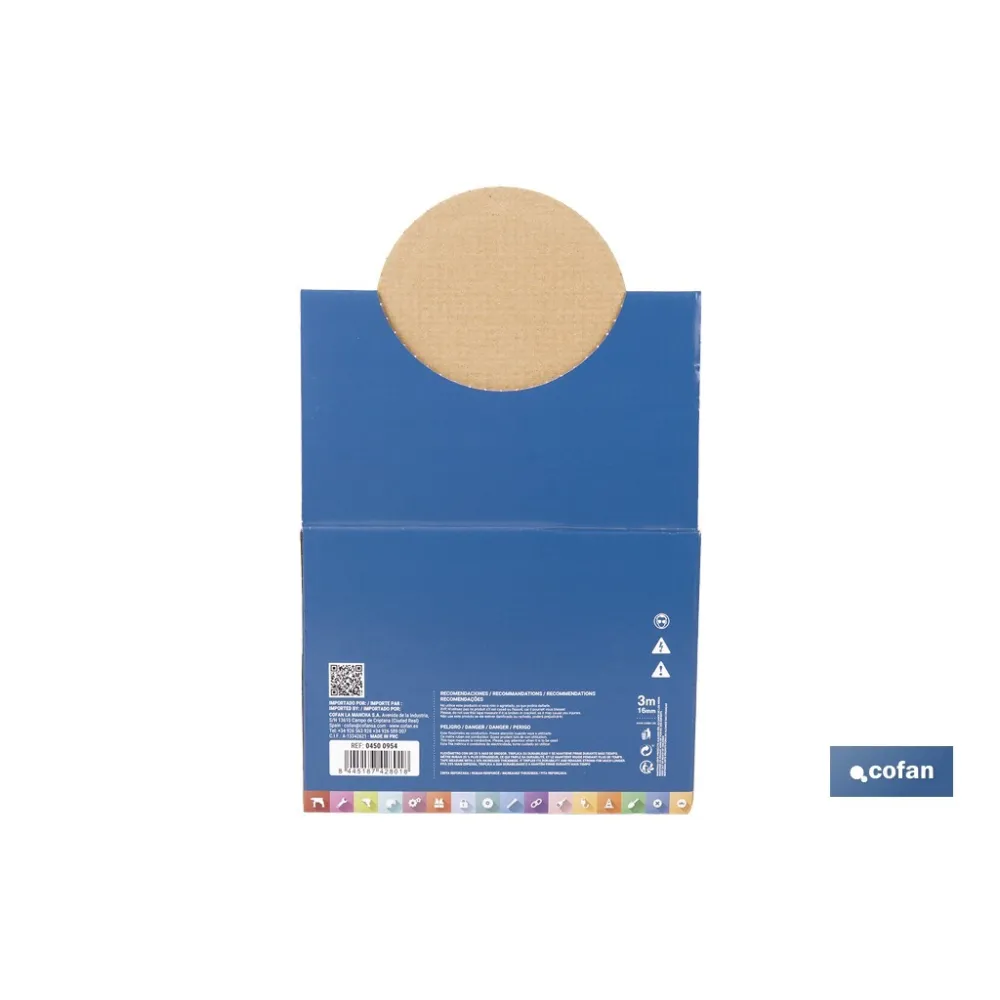 EXPOSITOR DE FLEXÓMETROS 16 MM X 3 M 12 UDS.