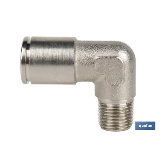 CONEXION CODO  TUBO 8mm. ROSCA 1/8
