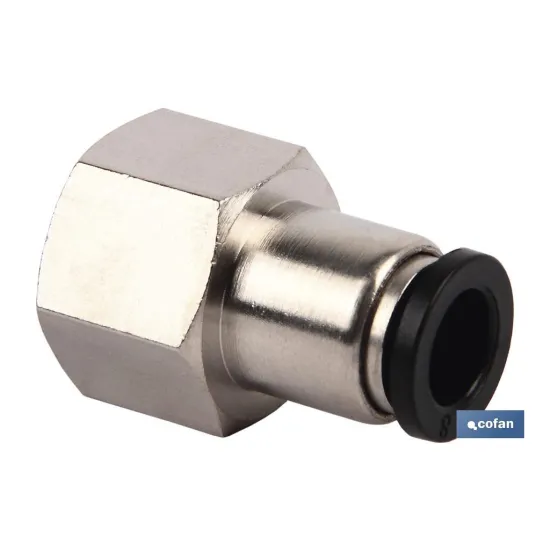 RACOR RECTO ROSCA HEMBRA T-6 R-1/4
