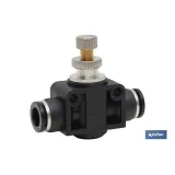 REGULADOR DE FLUJO UNIDIRECCIONAL EN LINEA TUBO-TUBO D-4