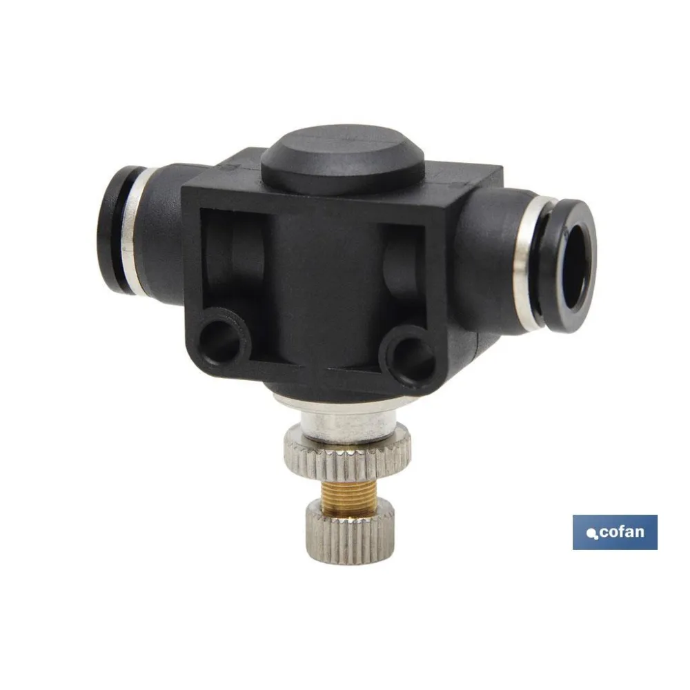 REGULADOR DE FLUJO UNIDIRECCIONAL EN LINEA TUBO-TUBO D-4