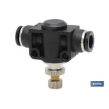 REGULADOR DE FLUJO UNIDIRECCIONAL EN LINEA TUBO-TUBO D-4