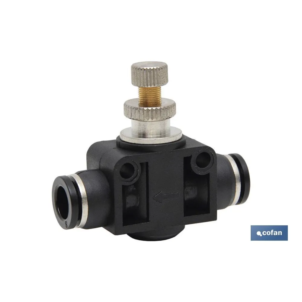 REGULADOR DE FLUJO UNIDIRECCIONAL EN LINEA TUBO-TUBO D-10