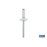 REMACHE FLOR CABEZA ANCHA BLANCO 4,8 X 20 MM