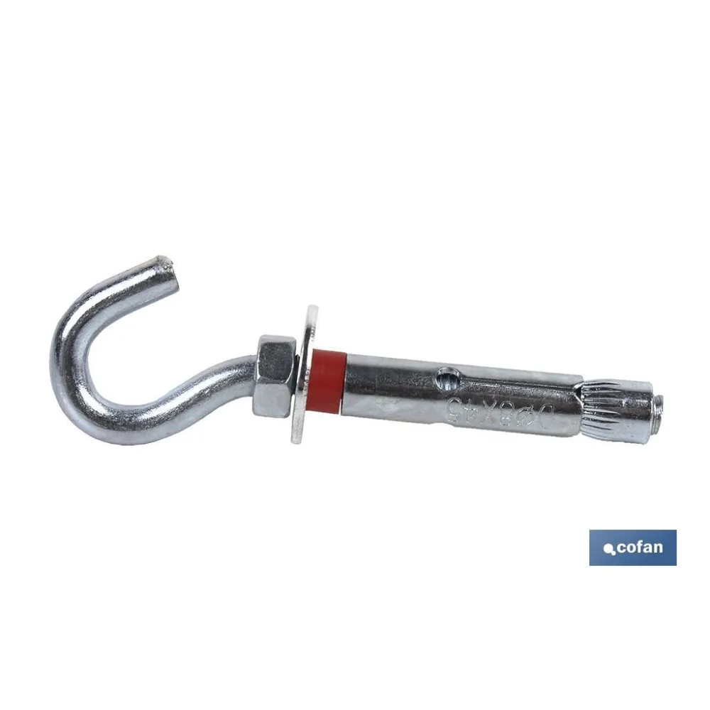 ANCLAJE METALICO C/GANCHO 8/10X60 Venta unitaria