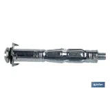 ANCLAJE METÁLICO PARA MATERIALES HUECOS MÁX. 55 MM TORNILLO M5 X 72 MM Ø10 MM Venta unitaria