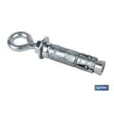 ANCLAJE ZAMAK HPM M6 X 45 CON ARGOLLA Venta unitaria