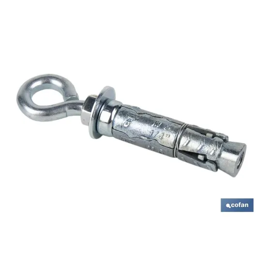 ANCLAJE ZAMAK HPM M8 X 50 CON ARGOLLA Venta unitaria