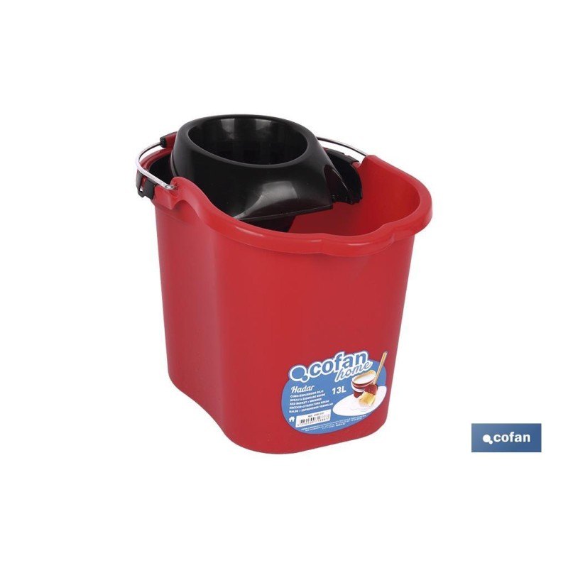 CUBO+ESCURRIDOR ROJO 16 L