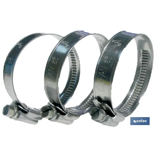 ABRAZADERA INOX A-2 BANDA 9mm  20-32