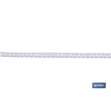 CUERDA TRENZADA DE POLIESTER 6 MM 200 MTS BCO