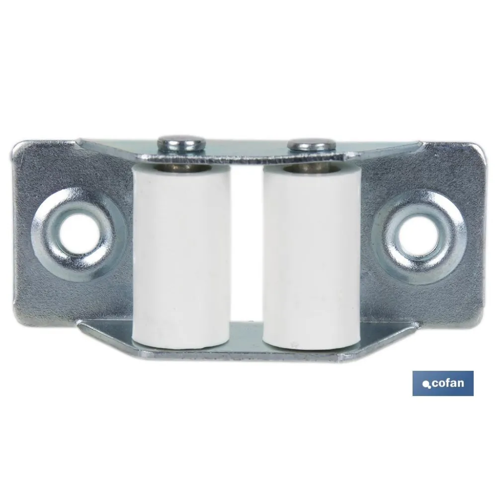 PASACINTAS METÁLICO CON RODILLO DE NYLON 21X50 MM VENTA UNITARIA
