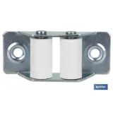 PASACINTAS METÁLICO CON RODILLO DE NYLON 21X50 MM VENTA UNITARIA