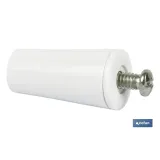 TOPE PERSIANA 40 MM BLANCO CON TORNILLO M-6