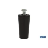 TOPE PERSIANA 40 MM MARRÓN CON TORNILLO M-6