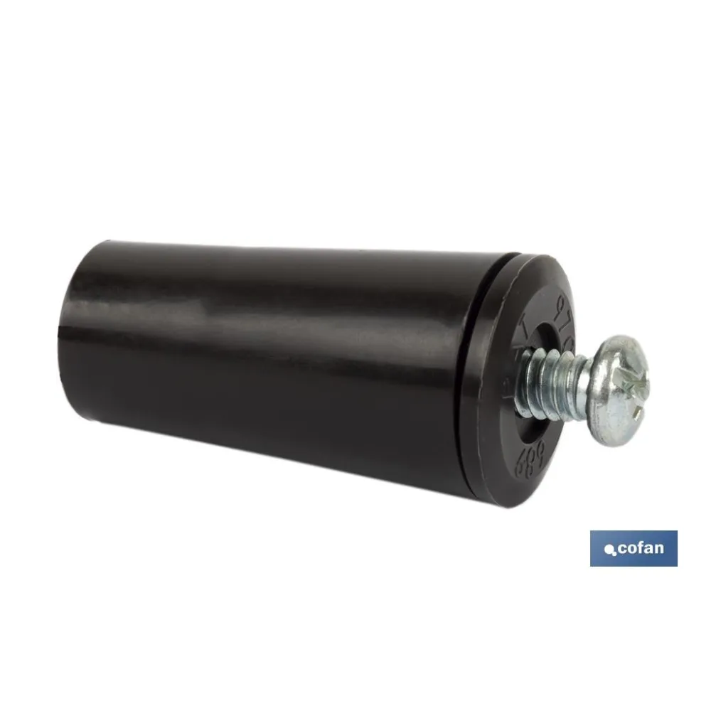 TOPE PERSIANA 40 MM MARRÓN CON TORNILLO M-6