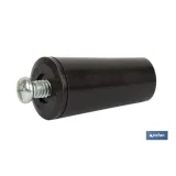 TOPE PERSIANA 40 MM MARRÓN CON TORNILLO M-6
