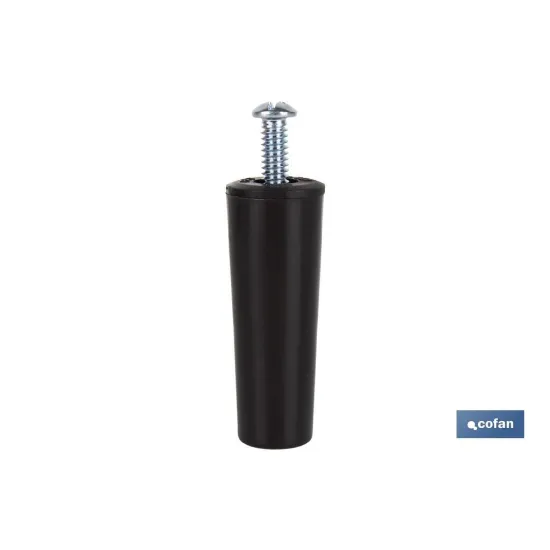 TOPE PERSIANA 60 MM MARRÓN CON TORNILLO M-6