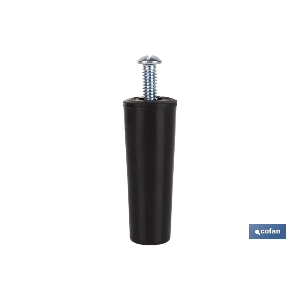 TOPE PERSIANA 60 MM MARRÓN CON TORNILLO M-6