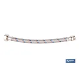 CONEXIÓN FLEXIBLE INOX PARA TERMO M1/2 - H3/4 30 CM.