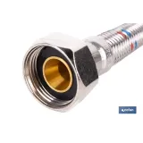CONEXIÓN FLEXIBLE INOX PARA TERMO M1/2 - H3/4 30 CM.