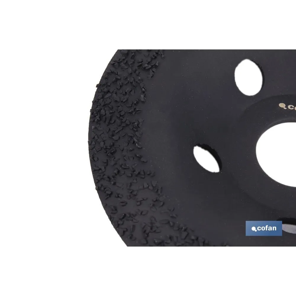 PLATO RECTIFICADOR CARBURO DE TUNGSTENO MULTIMATERIALES Ø115 X 22,23 GRANO MEDIO