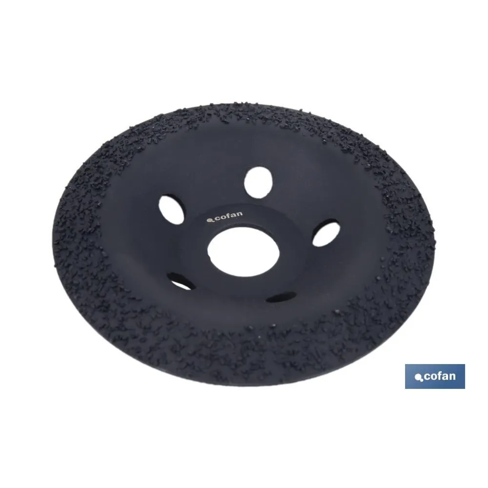 PLATO RECTIFICADOR CARBURO DE TUNGSTENO MULTIMATERIALES Ø115 X 22,23 GRANO MEDIO