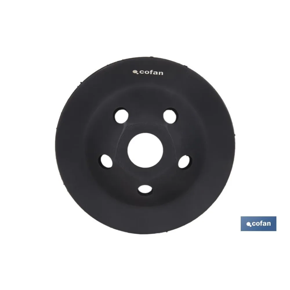 PLATO RECTIFICADOR CARBURO DE TUNGSTENO MULTIMATERIALES Ø115 X 22,23 GRANO MEDIO