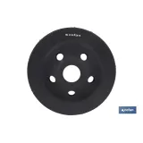 PLATO RECTIFICADOR CARBURO DE TUNGSTENO MULTIMATERIALES Ø115 X 22,23 GRANO MEDIO
