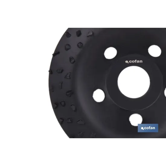 PLATO RECTIFICADOR CARBURO DE TUNGSTENO MULTIMATERIALES Ø115 X 22,23 GRANO GRUESO