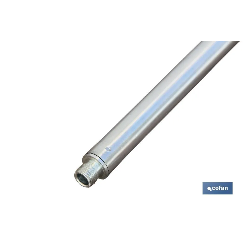 BARRA METAL CEPILLO LAVACOCHES+ENCHUFE RÁPIDO 90cm.