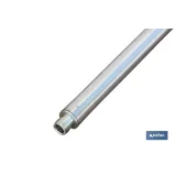 BARRA METAL CEPILLO LAVACOCHES+ENCHUFE RÁPIDO 90cm.