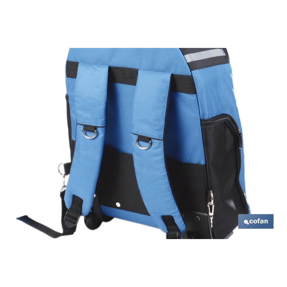 MOCHILA PORTAHERRAMIENTAS CON RUEDAS 35 x 20 x 55 CM