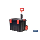 CAJA DE HERRAMIENTAS HEAVY DUTY CON ASA TELESCÓPICA Y RUEDAS 530 x 355 x 390 MM