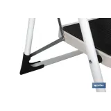 ESCALERA DOMÉSTICA ACERO 2 PELDAÑOS ALTURA 46 CM